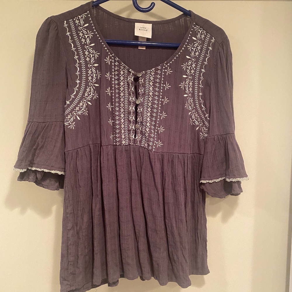 Purple Floral Spring/Summer Blouse